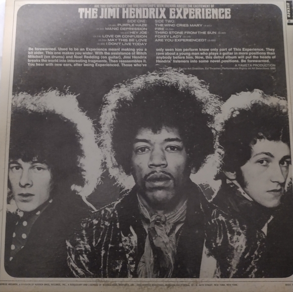 The Jimi Hendrix Experience, "Are You Experienced?" VINTAGE VINYL!! - Picture 4 of 6